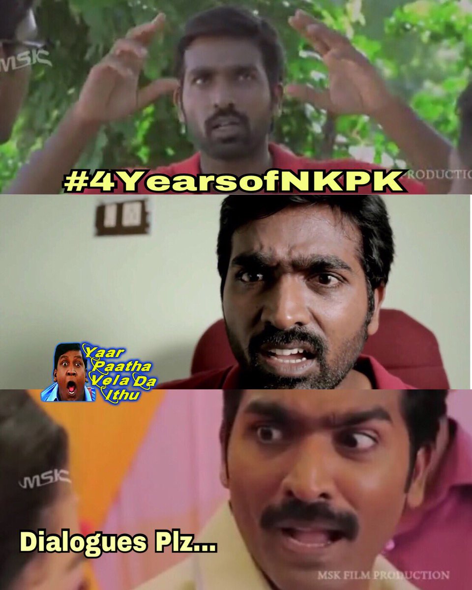 LeDegreeCoffee's tweet photo. Marakka Koodiya Diaogues ah adhu 😍😍👍🏻👍🏻😂😂😂
#4YearsofNKPK
#YaarPaathaVelaDaIthu https://t.co/RLuXMvkVZF