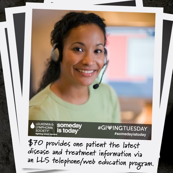 NCChapterLLS's tweet image. This #givingtuesday support LLS &amp;amp; help blood cancer patients understand their diagnosis. #somedayistoday bit.ly/16LLSGT
