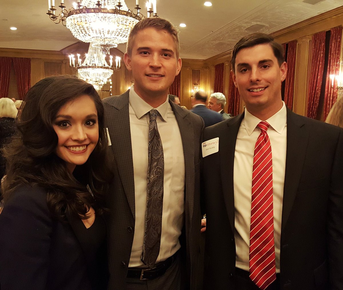seanbuckley's tweet photo. 2016 Fort Worth Top Attorney Reception this evening with @TexasLawHawk @MissTX2012. #TexasTechAlums https://t.co/UhicaJInVd