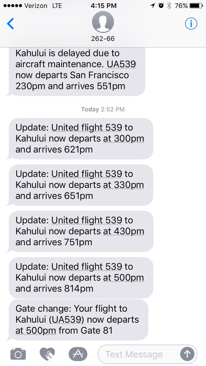 jennychanger's tweet photo. Anyone else on @united 593 SFO to OGG? Delayed for 6hrs w/various issues, still at gate, no resolution offered. #premieruseless @jameslieu https://t.co/ebxRaXeFg5