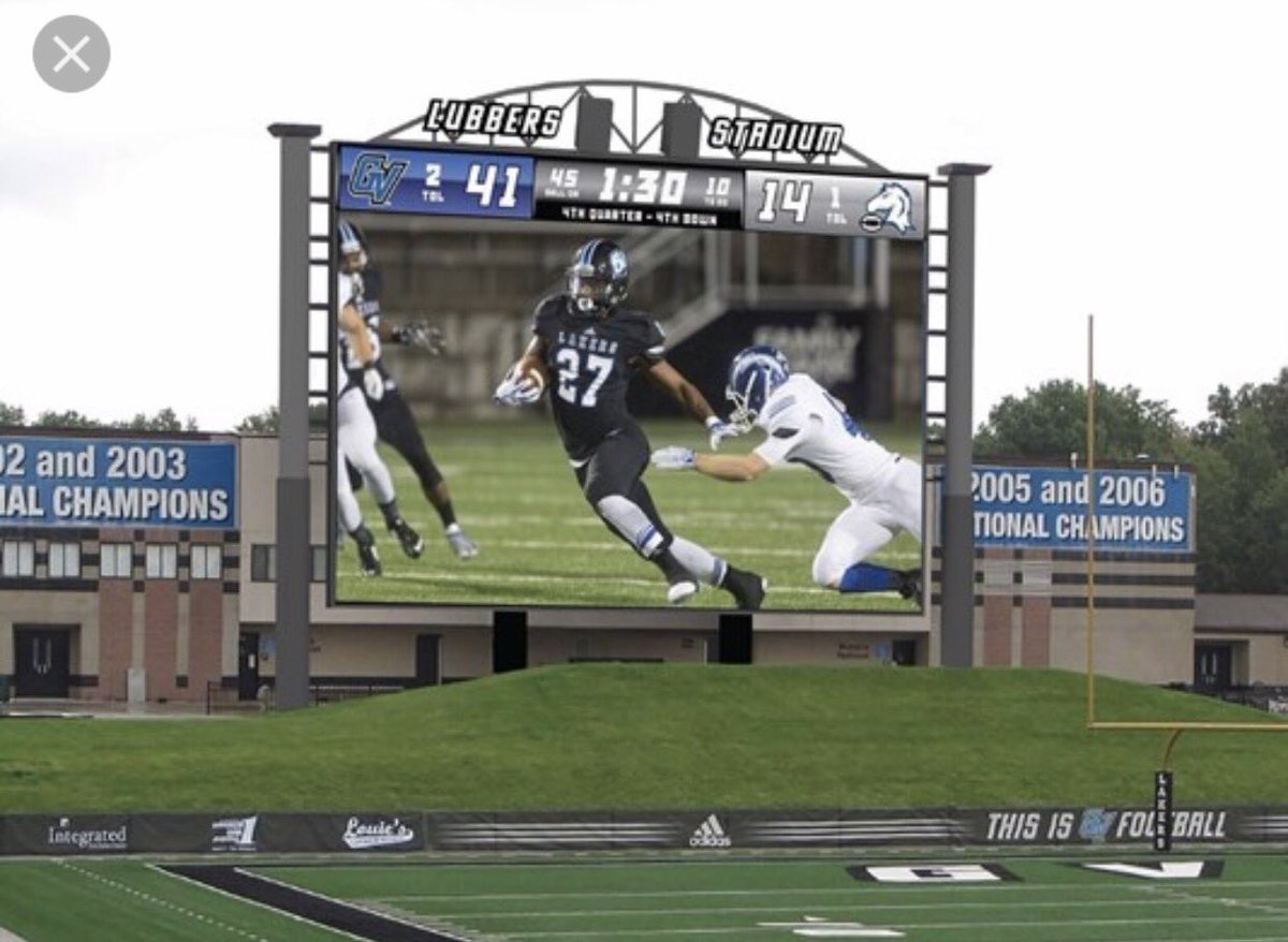 Brendann3x's tweet photo. Blessed to receive a Scholarship Offer to Grand Valley State University #AnchorUp⚓️ #BeatFerrisState 🔵🔵 https://t.co/L8mWEotI7W