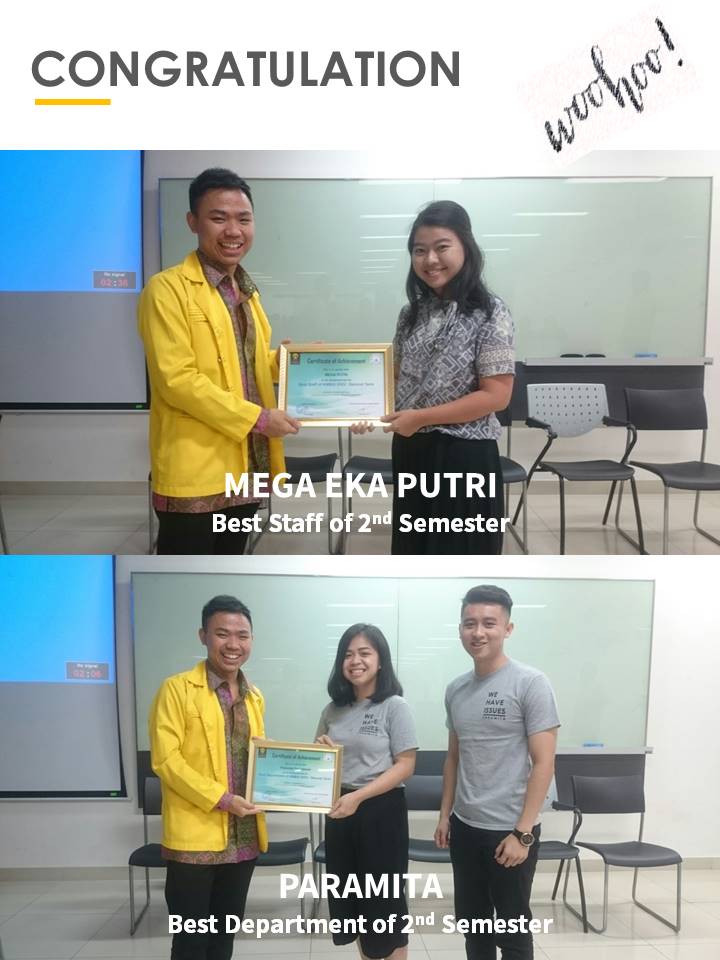 [3]sbg Best Department of Second Semester KMBUI XXIV.Tetap berkarya mengembangkan Majalah Paramita jd semakin di dpn