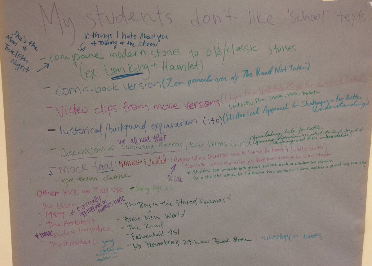 Steve_R_Price's tweet photo. Props to #ENG447 tonight. The Lit Methods Ss have great ideas for engaging Ss w/ reading in challenging situations. https://t.co/4wgYGwnYxr