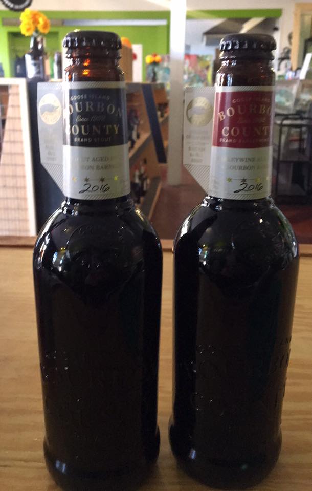 flowersbeeraz's tweet photo. 2016 Goose Island Bourbon County Brand Stout and Barleywine is now on sale. Limit 1 of each per customer, no holds please. https://t.co/6QkcWqQMmw