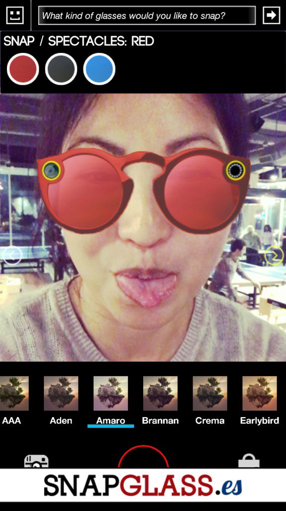 snapglasses's tweet photo. Trying out #Snap #Spectacles - Red via #SnapGlasses @mimi_sf https://t.co/BpRdXUa5BR