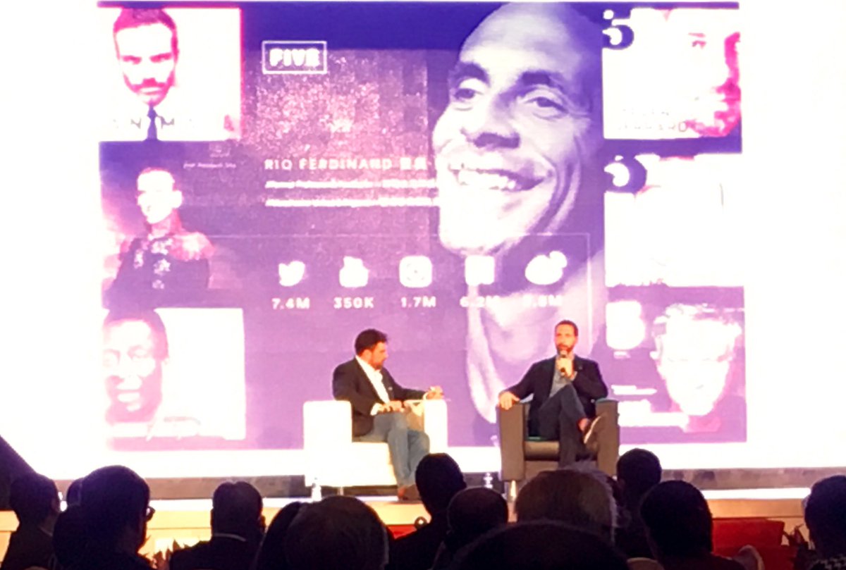missionhillscn's tweet photo. Rio Ferdinand on stage at #LSC2016. Impressive following on social media. Got into Twitter when injury kept him out of World Cup ⚽️ https://t.co/MTJ4nik6Wm