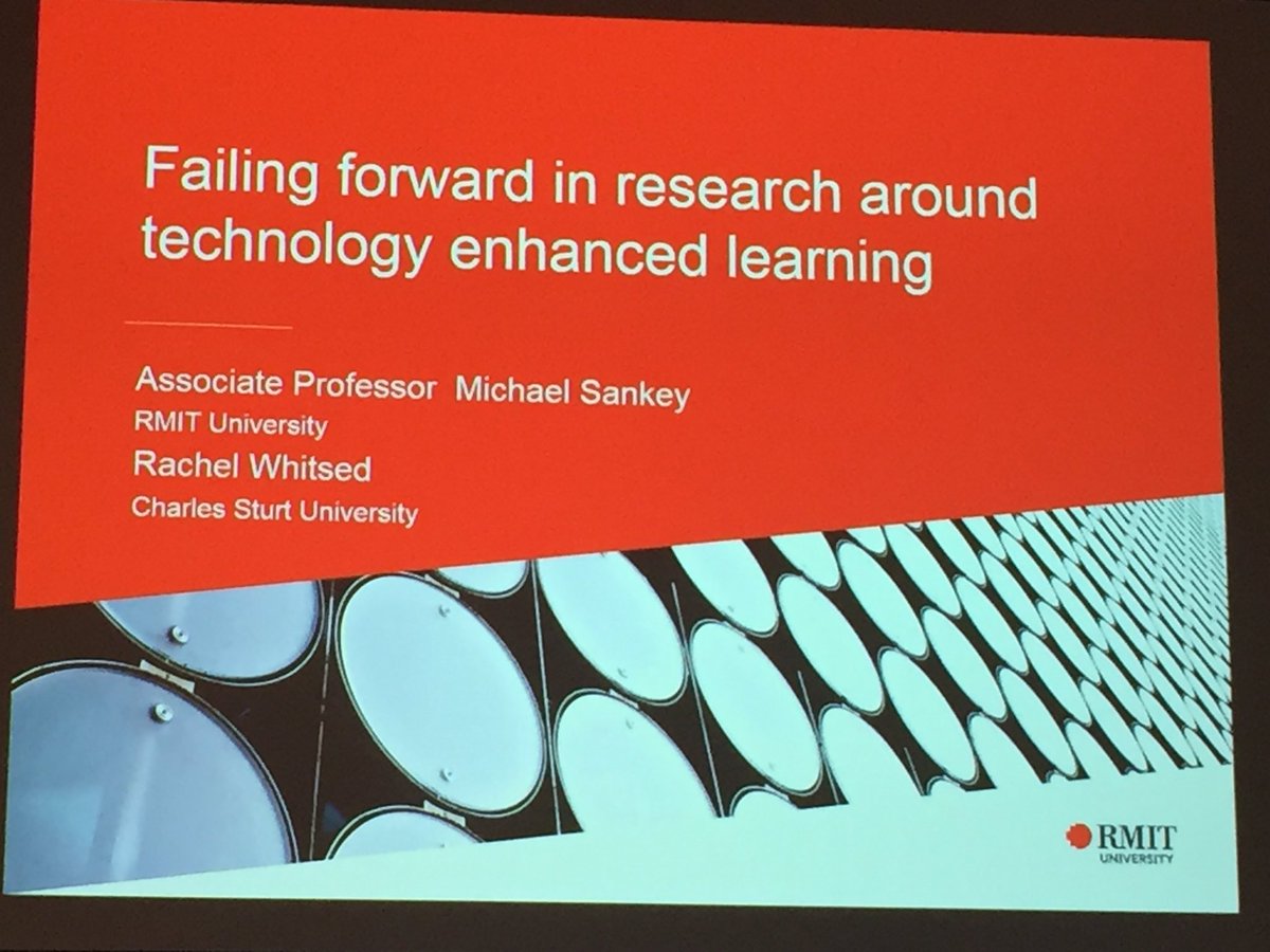 chadgladovic's tweet image. #Ascilite2016