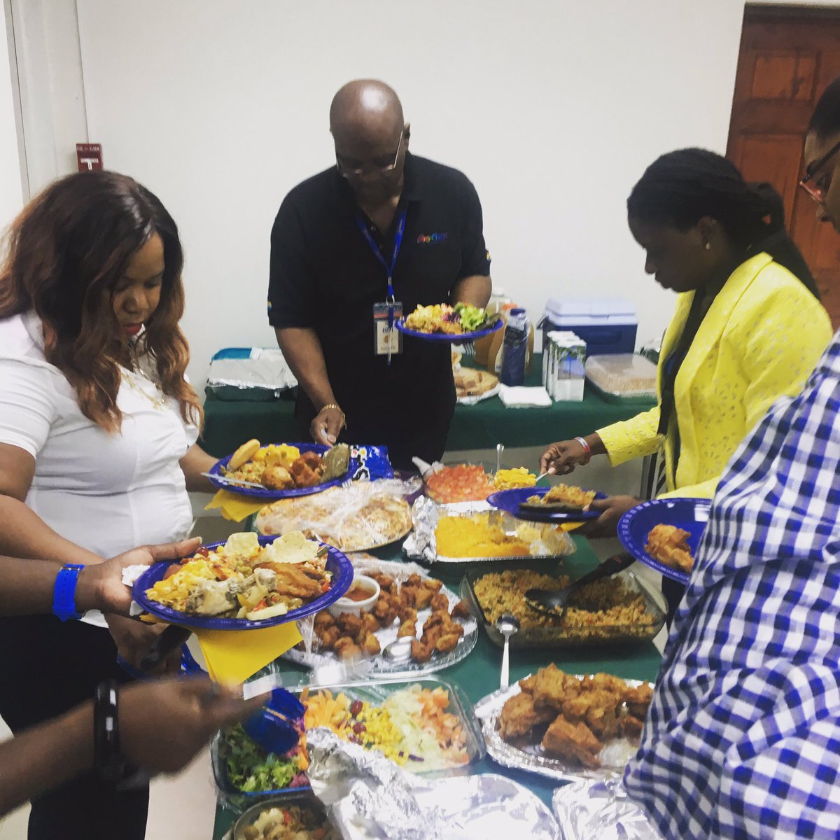 ctotourism's tweet photo. All this delicious #caribbeanfood served today at our annual office potluck in celebration of Caribbean Tourism Month! #CTM2016 ππ½ https://t.co/oS03bkCKwK