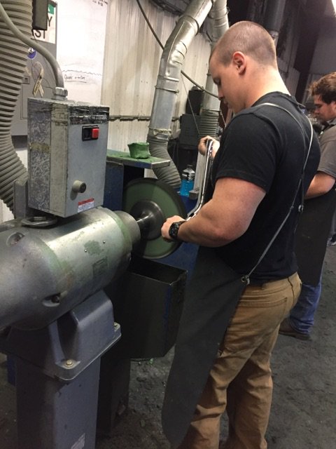 KST_Kustoms's tweet photo. ***CAUTION: ***MEN AT WORK*** 
Few of the guys who make the dream work.(#finishingtouch)#KSTkustoms #motorcycle #handlebars  #GQ #menatwork https://t.co/0p2OzrtPU7