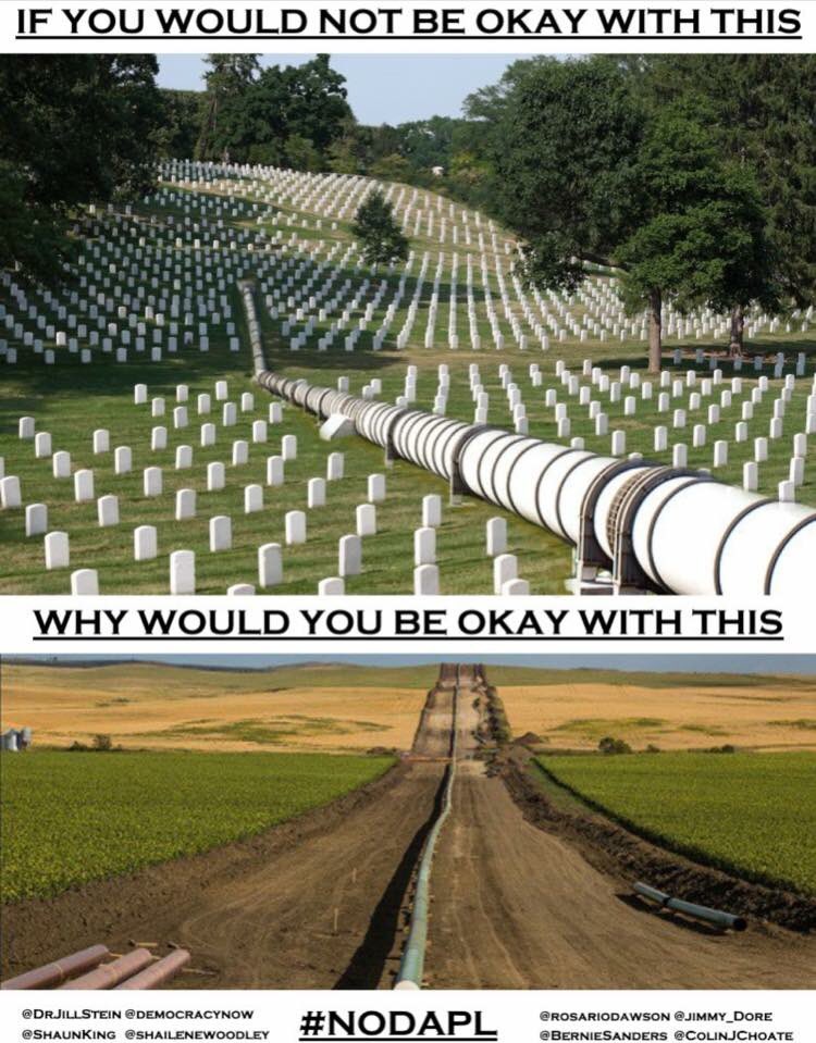 EllaXskittle's tweet photo. There is no difference or justification anyone can make. 

#NoDAPL https://t.co/bzrT8cwY3t