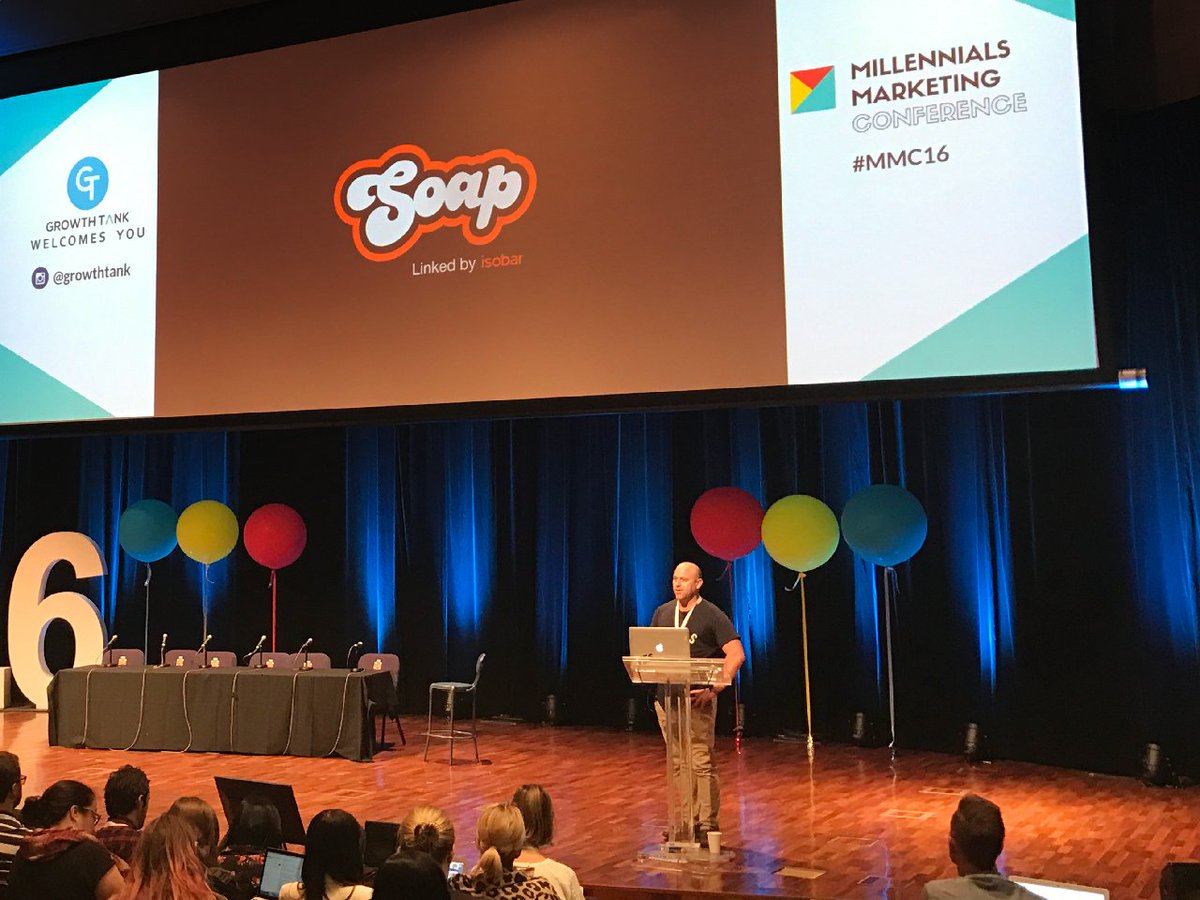 Top vibes at the Millennium Marketing conference this morning #mmc16. Great to see <a href="/juleshall/">Jules Hall</a> talking snake people.