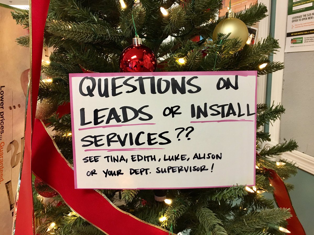 USAA_Alison's tweet image. Holiday Lead Generation Contest!🎄Goal = Whole Store Participation!🎯💯@THDServices @BenCabrera_THD #associateinvolvement #leads #HappyHolidays