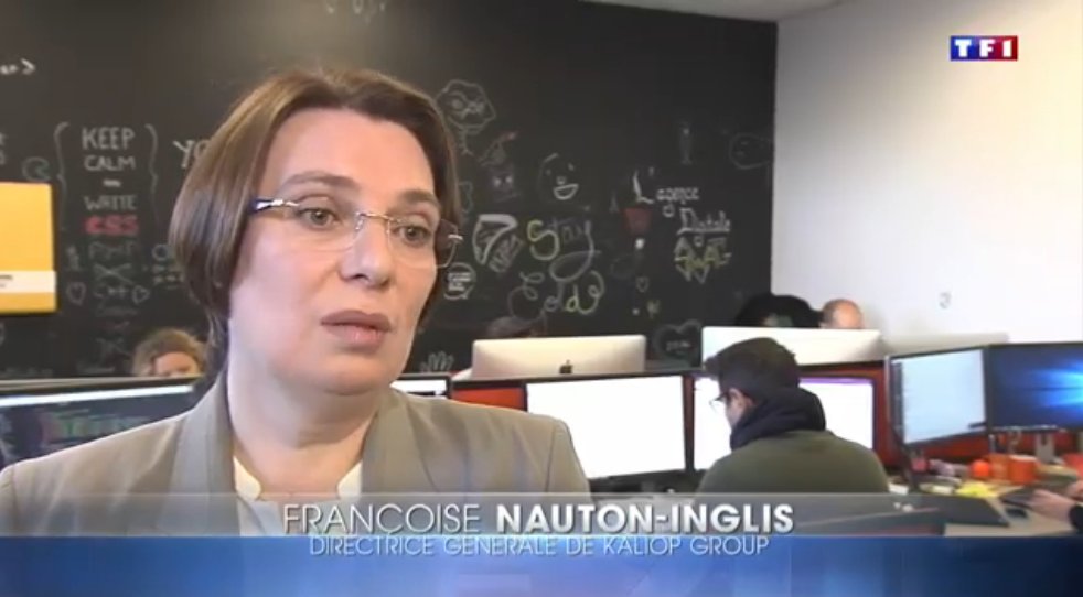 Kaliop's tweet photo. La #Frenchtech #Montpellier a été mise à l'honneur au @TF1LeJT avec @UpToNum, @FACEHerault, @dell et studi > https://t.co/zhHL8t0D6g (21'') https://t.co/FBCn5OEzto