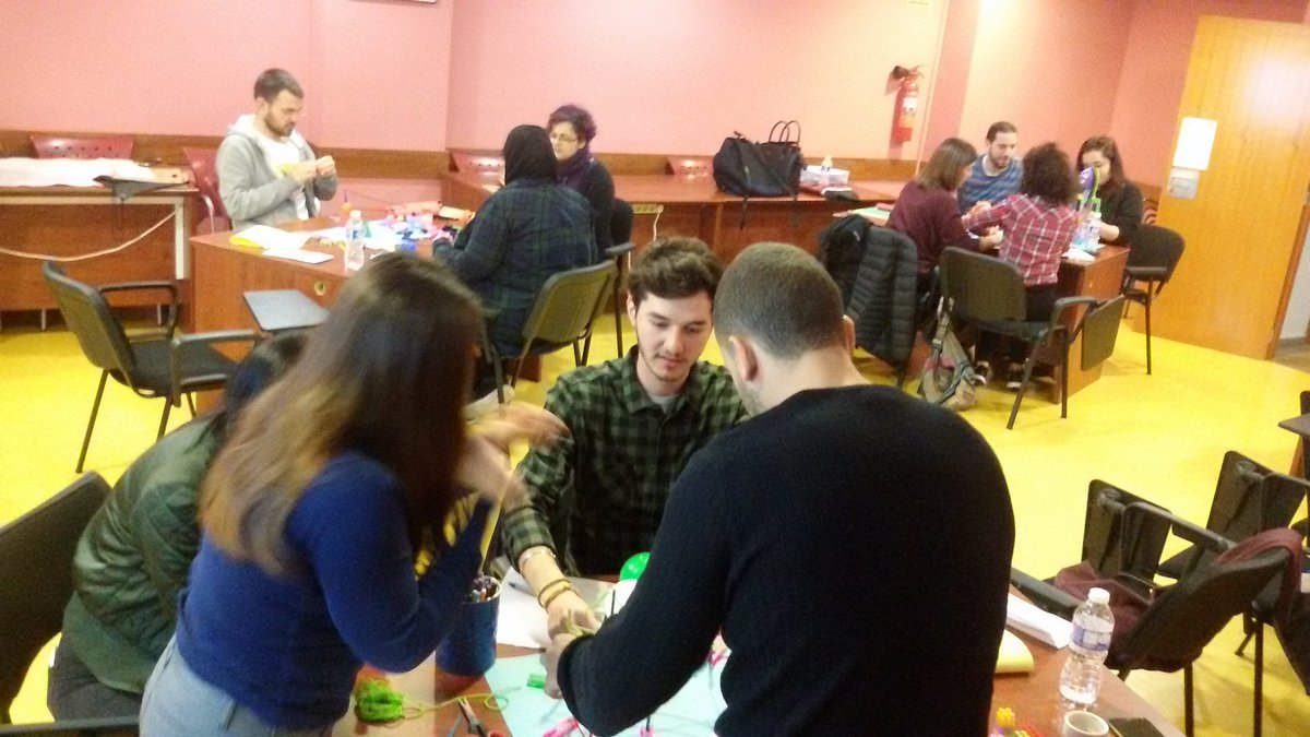 alicia_carpio's tweet photo. Prototyping is a great manner how to represent our visions and perceptions into #NoHateSpeech in #Europe from #OpenYouMind @JOVESOLIDES https://t.co/FOca2RDU1g