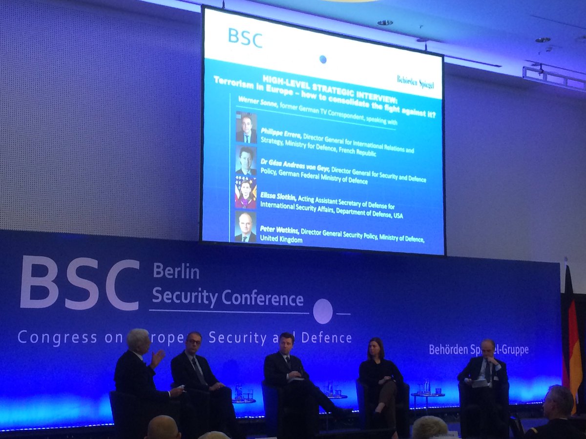 WDziegiel's tweet photo. #TerrorisminEurope - must talk issue at security conference. Great panel at #BerlinSecurityConference https://t.co/MAZrhknN3n