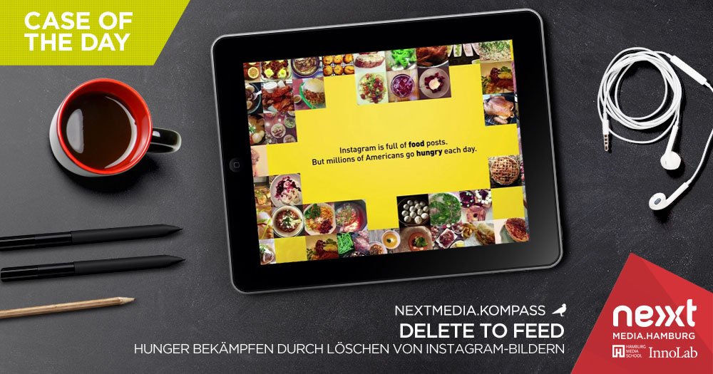 NextMediaHH's tweet photo. Mahlzeiten spenden durch das Löschen von Bildern im Social-Media-Stream. Mehr über Delete to feed im #CaseOfTheDay https://t.co/Vad4emZKGB https://t.co/AVIys9dPDc