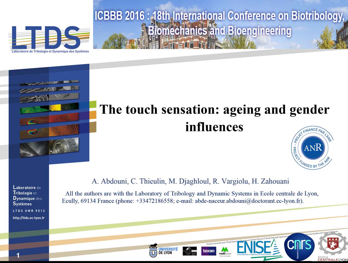 RobertoVargiolu's tweet photo. #BioScience The Touch Sensation: ageing and gender influences #PlasticTouchDevice @AgenceRecherche @CentraleLyon @insis_cnrs @UniversiteLyon https://t.co/YjeVb88U0X