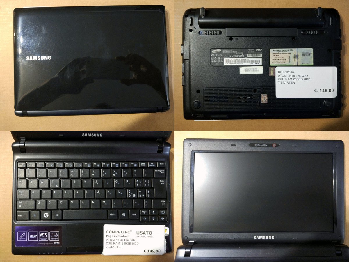 rktech_it's tweet photo. #Buongiorno a tutti! dallo #staff tecnico di #EssediPontedera!
#mininotebook #Windows7 #samsung #ComproPc 
https://t.co/l7O1YeUUJ8 https://t.co/9dKEDShZup