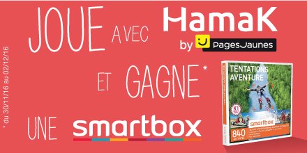 HamakFr's tweet image. Envie de vous détendre ? Hamak s'occupe de tout ! 1 Smartbox à gagner jusqu'au 02/12/16 ! RT + follow pour tenter votre chance ! #Concours