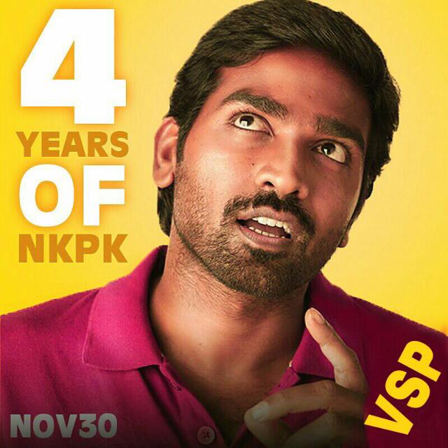 PyckerKollywood's tweet photo. #VijaySethupathi #4yearsofNKPK - an evergreen film, brings a smile whenever we think of it :) #Ennachu...
@balajitharaneet @NKPKMovie https://t.co/dRNRAQWwcN