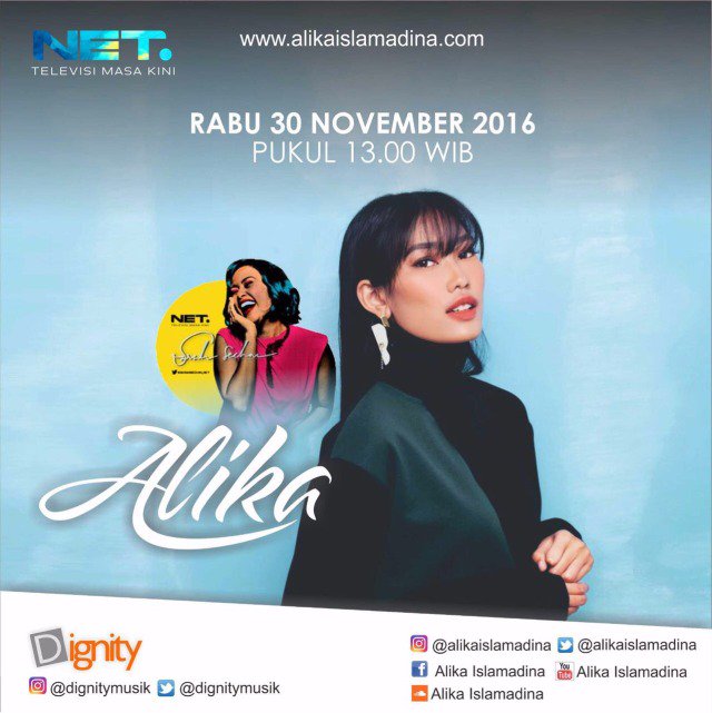 Siang ini pukul 13.00 WIB! <a href="/alikaislamadina/">K. Alika Islamadina</a> Perdana bawain single #Sendiri eksklusif di <a href="/SarahSechan_NET/">SarahSechan_NET</a> <a href="/netmediatama/">Netmedia</a> w/ host kece <a href="/sarseh/">sarah sechan</a>