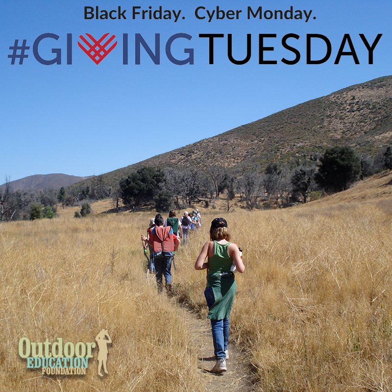 SixthGradeCamp's tweet photo. Last call for #GivingTuesday! Tired of getting pestered for donations? Tell everyone else to #TakeAHike! Donate now: https://t.co/kcYV4wXLzR https://t.co/ZkZ8GNFFaJ