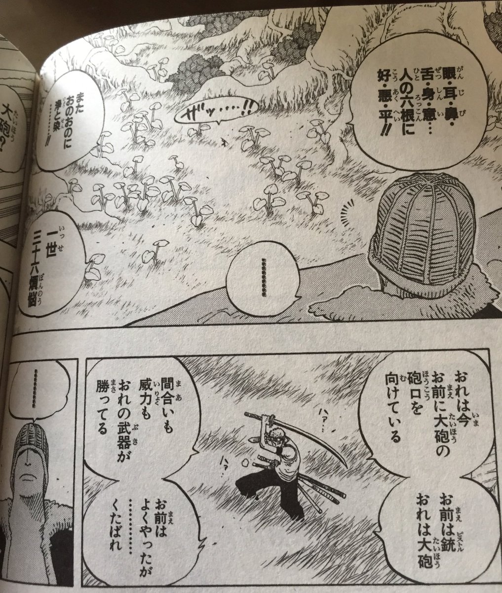 ライド على تويتر ゾロの技と言えば と言われると やっぱり 鬼斬り なんだけど 好きなのは 煩悩鳳 系と 死 獅子歌歌 だなぁ 初めて煩悩鳳やった時のこのセリフ めちゃくちゃ好きだし 死 獅子歌歌は本誌で見た時 あ ぁ あ Monsters って 涙した