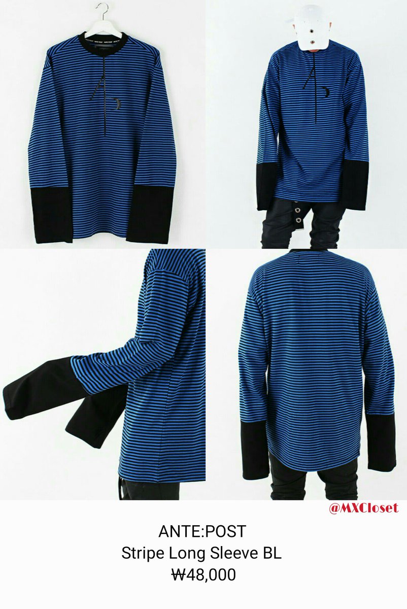 MXCloset's tweet photo. [161129 Fancafe Update] #IM Wearing ANTE:POST Stripe Long Sleeve BL (₩48,000) #아이엠 #몬스타엑스 #MONSTA_X https://t.co/sM0Vht8njN