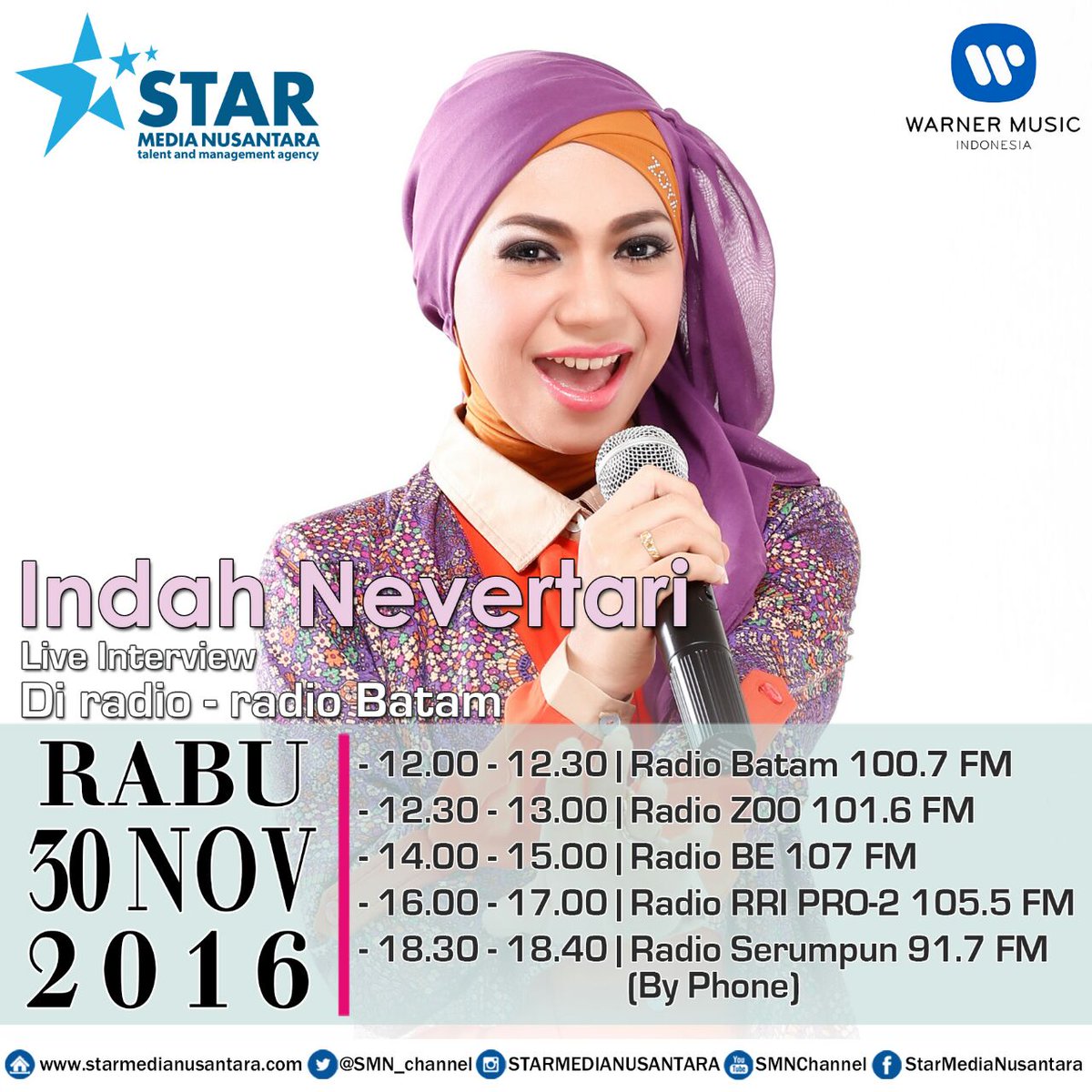 <a href="/Pro2RRIBatam/">Pro2 RRI Batam</a> Pk.16.00 #interviewradioIndahNevertari <a href="/indah_nevertari/">Indah Nevertari</a>