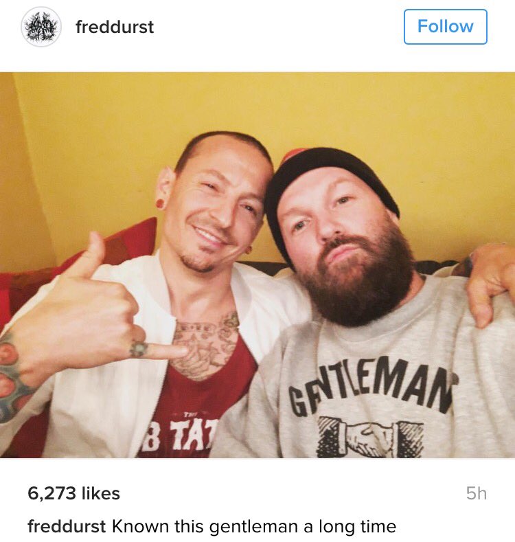 LPLive's tweet photo. Chester and Fred Durst tonight. https://t.co/36W8kAMPkR