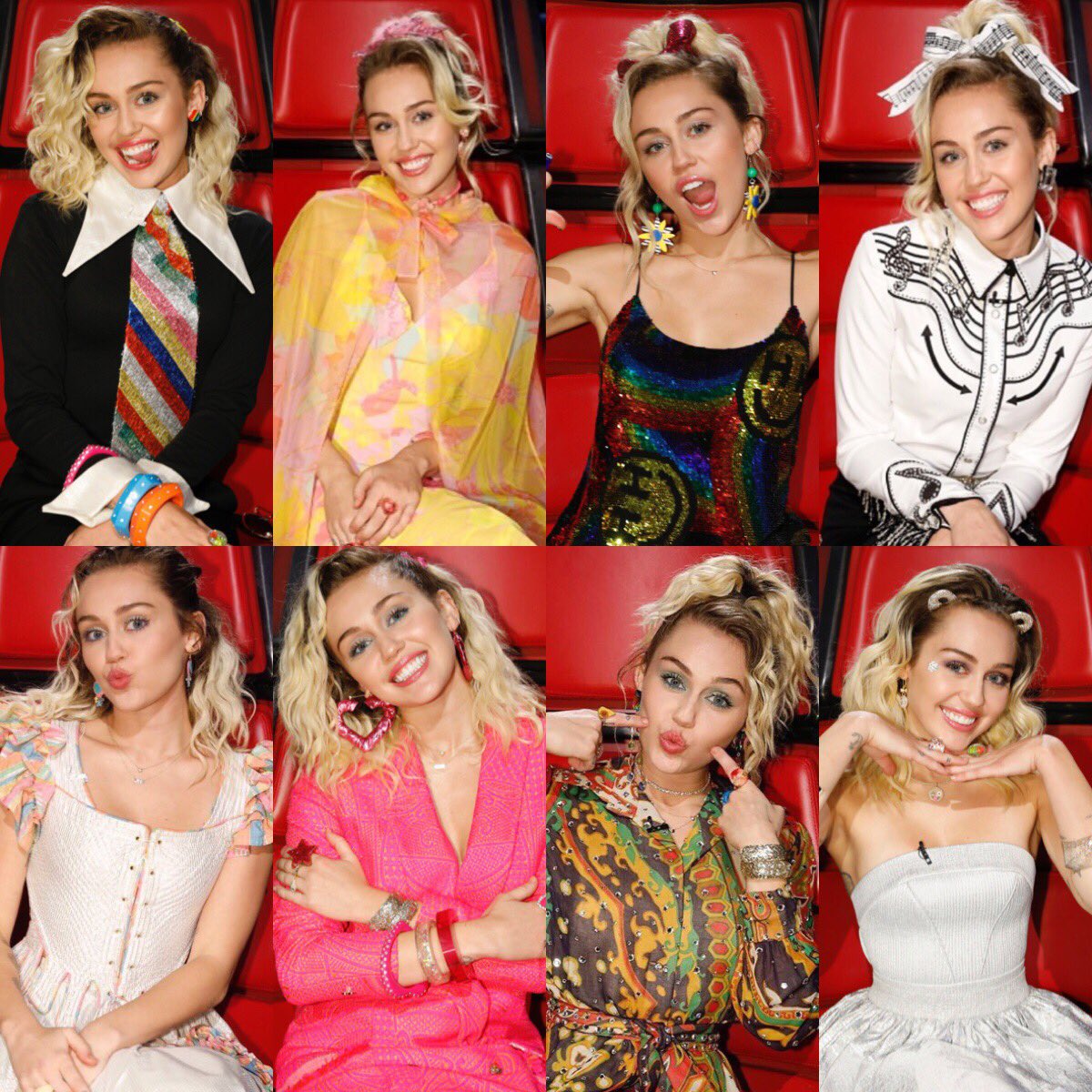 MileyUpdateEU's tweet image. Miley's LIVE looks at The Voice 😻💖 Stunning Queen!