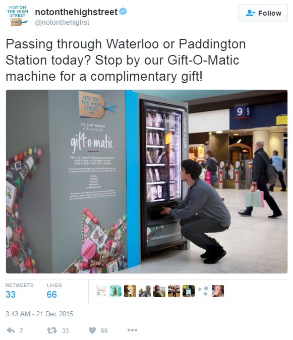 VisionaryMedia_'s tweet photo. It's December tomorrow!! Here's a #throwback to one of our favourite 2015 #ChristmasMarketing campaigns ... who doesn't love free gifts!? 🎁 https://t.co/QbJzsewYTI