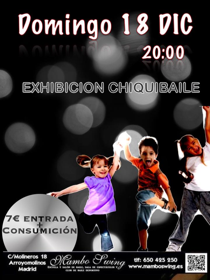 mamboswing1's tweet photo. ¡¡¡El próximo domingo EXHIBICIÓN CHIQUIBAILE!!! ven a animar a estos artistazos💃 💃 💃  https://t.co/R3NMhh2yBu #baile #Madrid #peques https://t.co/NTk3krCaoo