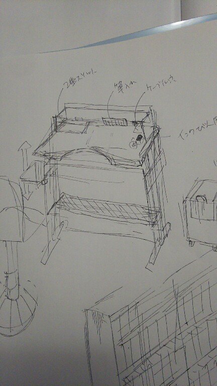 オリジナル机を考えてみる。楽しい。でもうまく行かないんだろうなぁ〜…。楽しみ。 