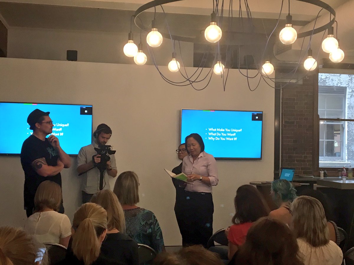 shestarts's tweet photo. Another day of workshops, photos and great advice from @thefolktaleapp on the power of storytelling #SheStarts 😍 https://t.co/3hmzGXDbgX