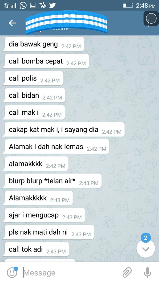 zahieraiman's tweet photo. Aku tengah Chat dengan budak tadika mana ni? https://t.co/locTZrIuVM