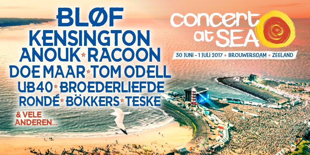 Drie nieuwe namen! Doe Maar, <a href="/UB40OFFICIAL/">UB40</a> en @RONDEMUSIC staan op Concert at SEA - Bekijk het programma per dag: bit.ly/CASdag