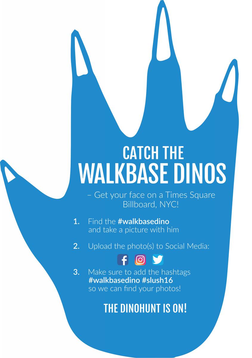 walkbase's tweet photo. The #dinohunt is on! Find the #walkbasdino and get your face on a Times Square! See the instructions here: https://t.co/MFtw8JUQ2t https://t.co/lA04fz06eK