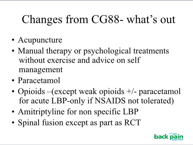 coastphysio24's tweet photo. New NICE back pain guidelines  @DerekGriffin86 @CGMMaher @Chews_Health @LinearProbe @CombatSportPhys @kieranosull 
https://t.co/7TY8JG9xXk https://t.co/DXC2j3Qp5E