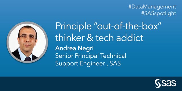 NatanMeekers's tweet photo. Discover great #DataManagement insight for this week’s #SASspotlight on @andnegr https://t.co/BSEkHzTzlF https://t.co/To92Zp0mkK