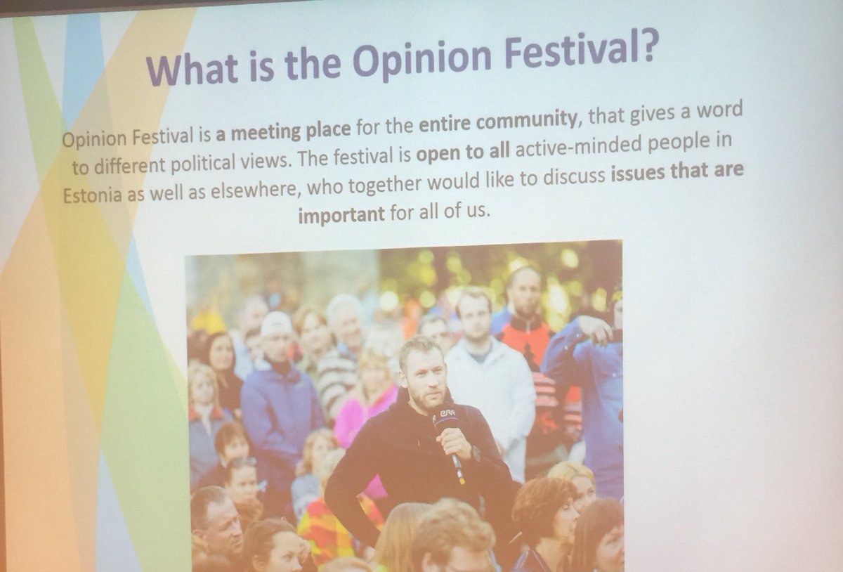 uduakarchibong1's tweet photo. #KaterinaDanilova speaking on #EstonianOpinionFestival-meeting 4 entire community open 2 all to discuss important issues #integration2016 https://t.co/eagBhlAv1c