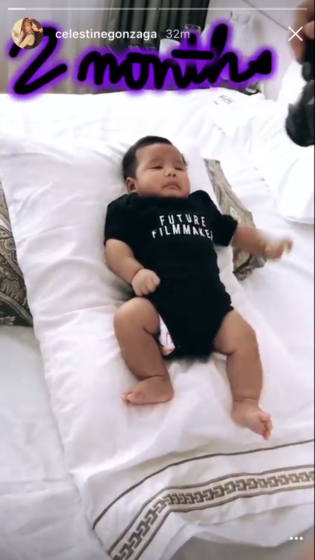 ToniGonline's tweet photo. May pictorial ang bebe chaba chaba!!!!!! 2 months old palang pero pang6 months old na daw ang clothes ni Sevè 😍😍😍 https://t.co/sHEOuv06VD