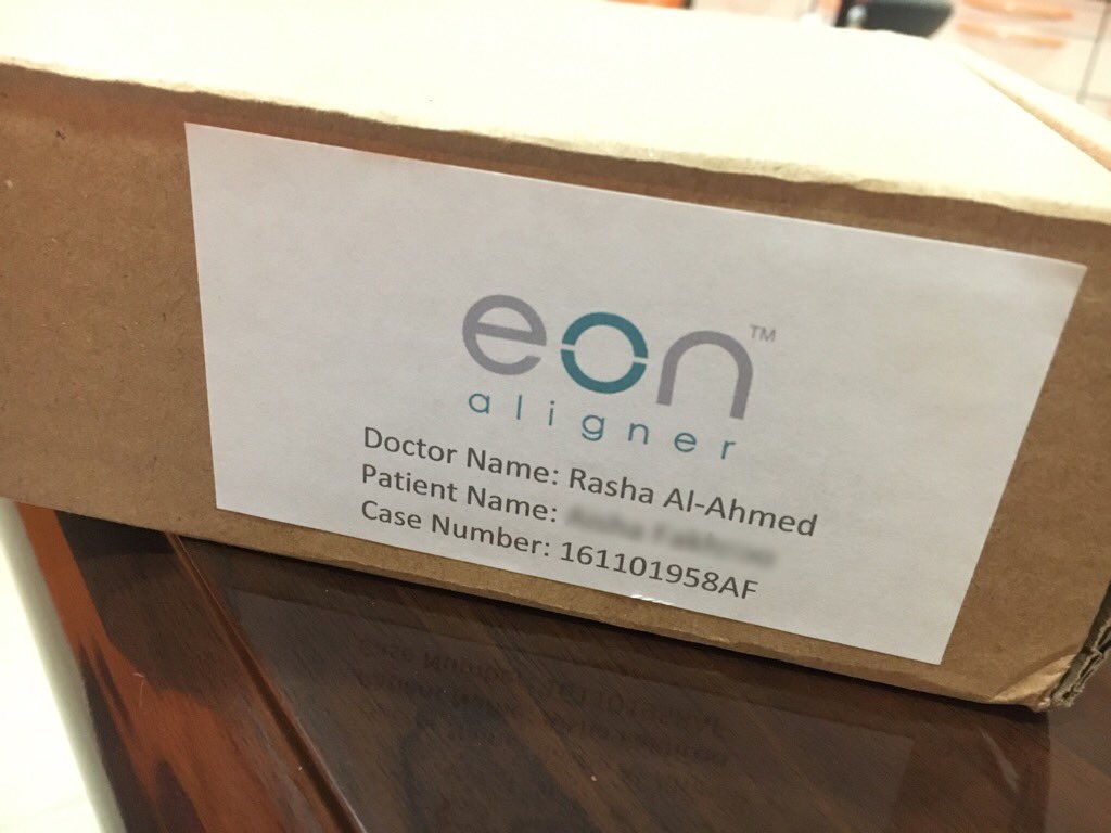 _Rasha_o's tweet photo. The new case arrived 😍, its the #good_morning #orthodontics #orthodontist #rasha_alahmed #eon_aligner #brace_less #dental #doha #qatar https://t.co/nOd65tNG6N