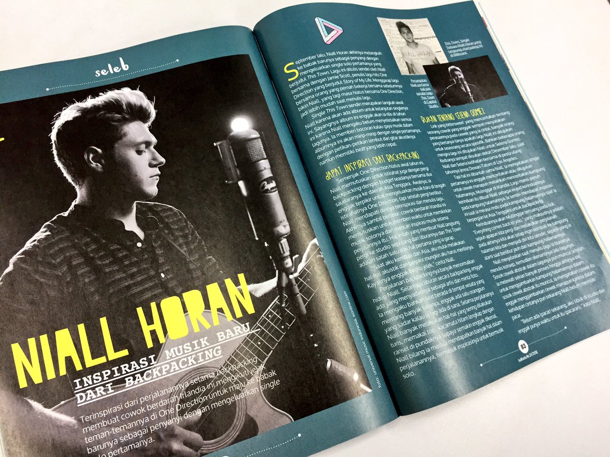 umusicindonesia's tweet photo. Yay! Niall Horan ada di @kawankumagz edisi #24 (23 Nov-7 Des 2016)! Download/streaming "This Town" di https://t.co/i8nkx1vYNc @TeamHoranIND https://t.co/b4U8r3hRn4