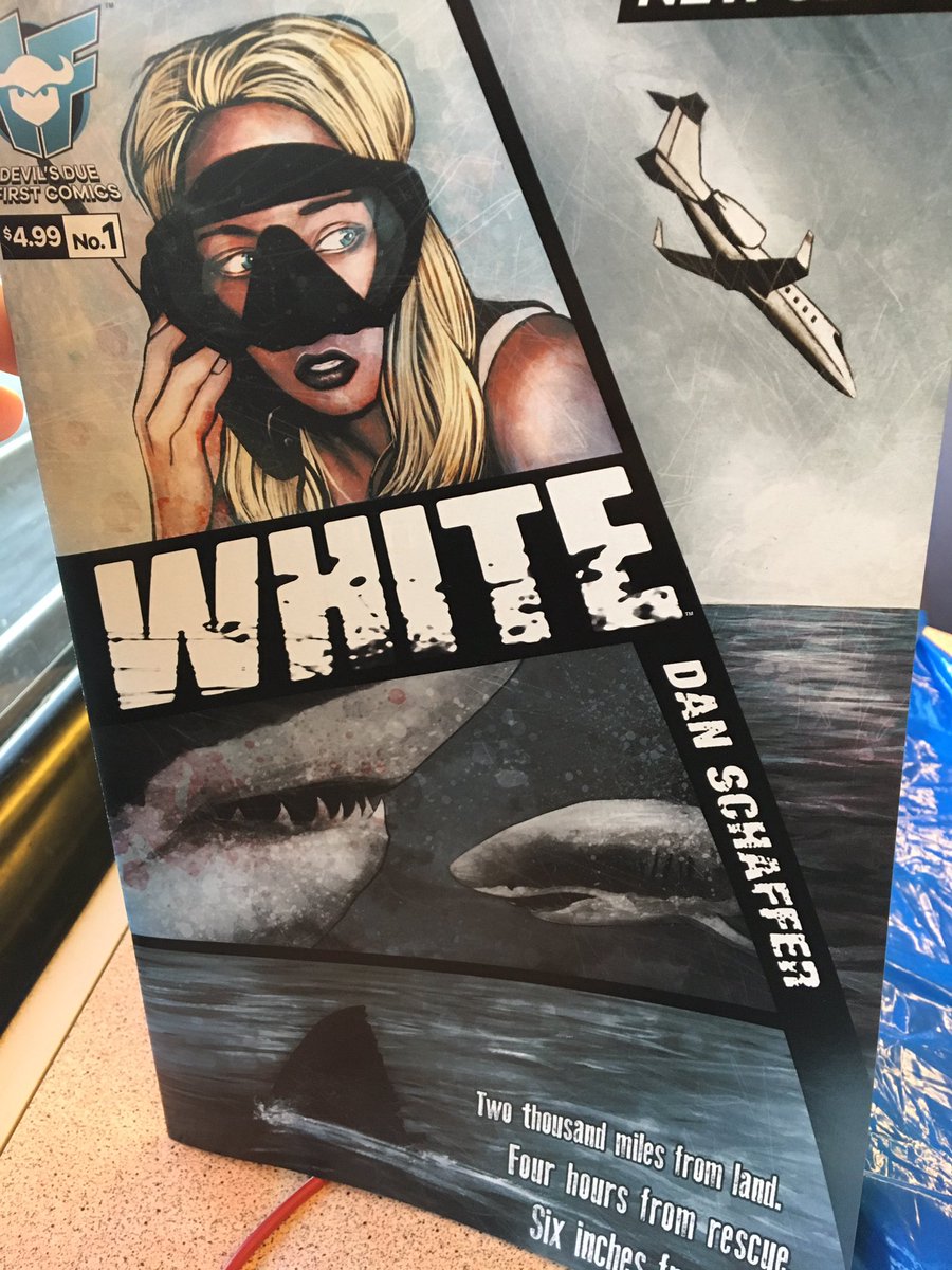 deJvanT's tweet photo. Holy shit this is cool. Go buy this book #danschaffer #white #devilsdue #comics #devilsdue1firstcomics #1firstcomics #sharks https://t.co/FmT0URr0Hu