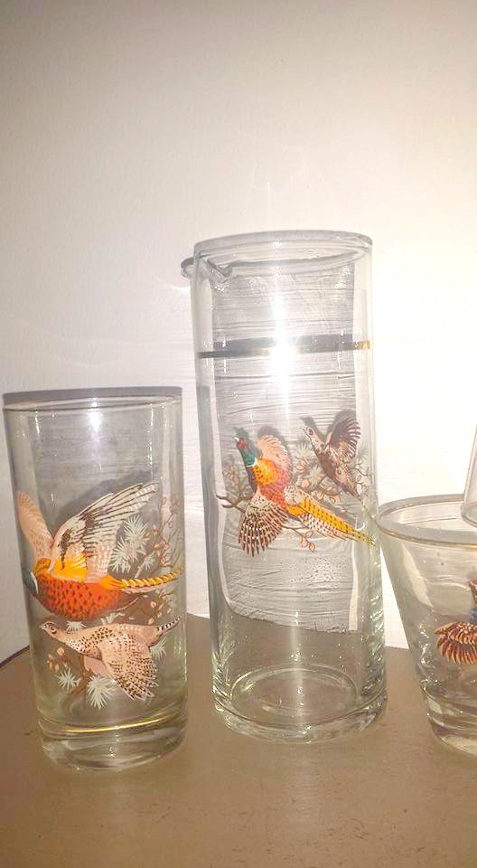 JunkYardBlonde's tweet photo. Pheasant Martini Pitcher,Libbey,Pheasant Rocks Glass,Sportsman,B… https://t.co/jNWEfVsokR #Gotvintage #BirdsOfFlight https://t.co/cBvEu7HV5h
