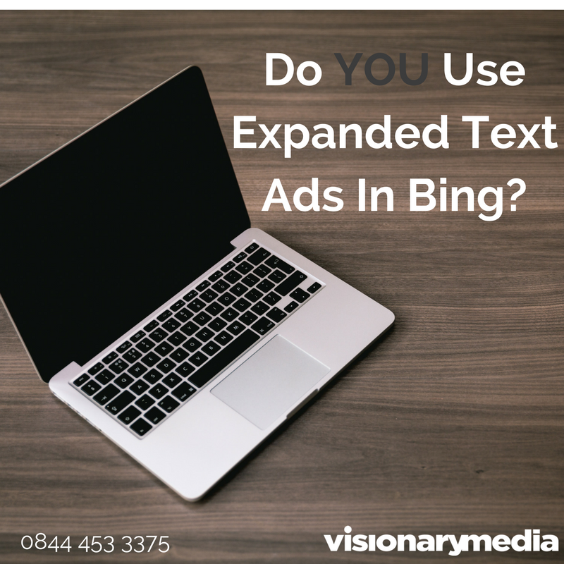 VisionaryMedia_'s tweet photo. Google has done it, and so has Bing - So how many of you are using expanded text ads? #Bing #PPC https://t.co/kNCE5WA2pu