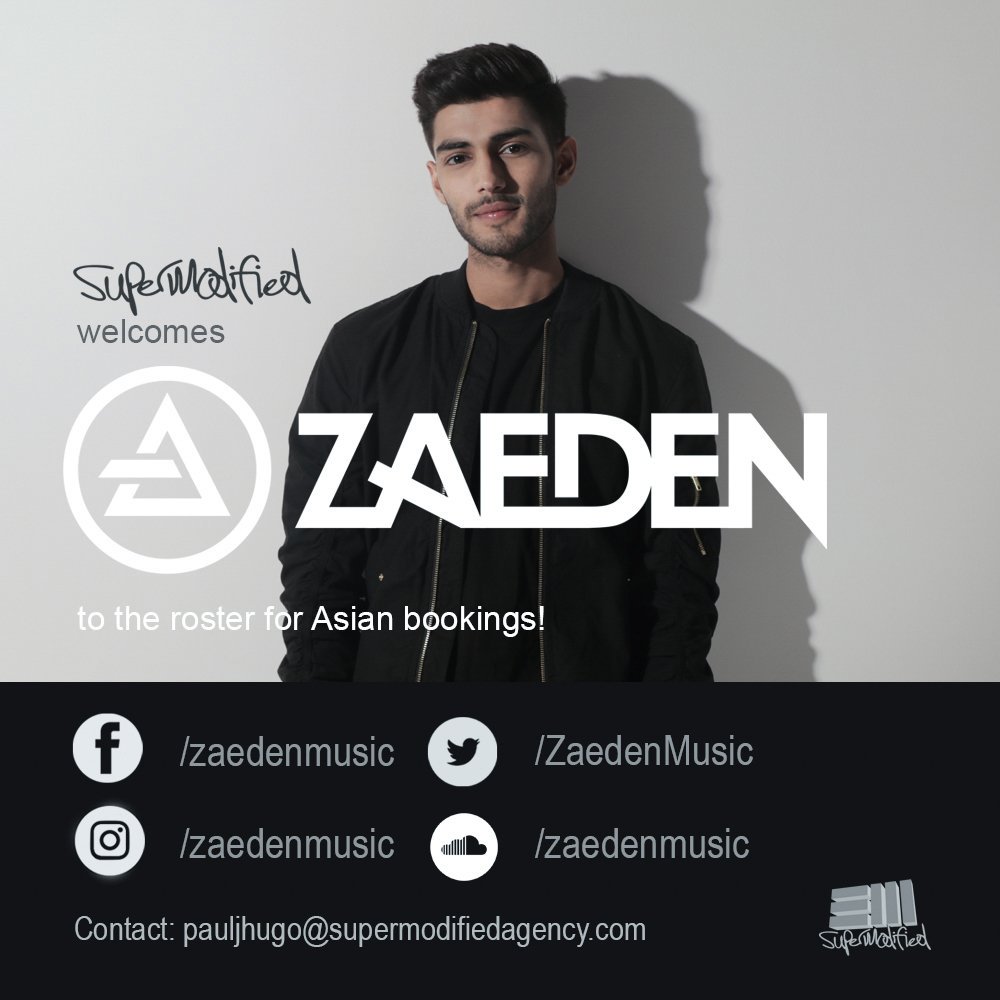 ZaedenMusic's tweet photo. Happy to be a part of the @supamodified  Family. Can't wait for my coming shows in Asia. https://t.co/BM61YaiYLe