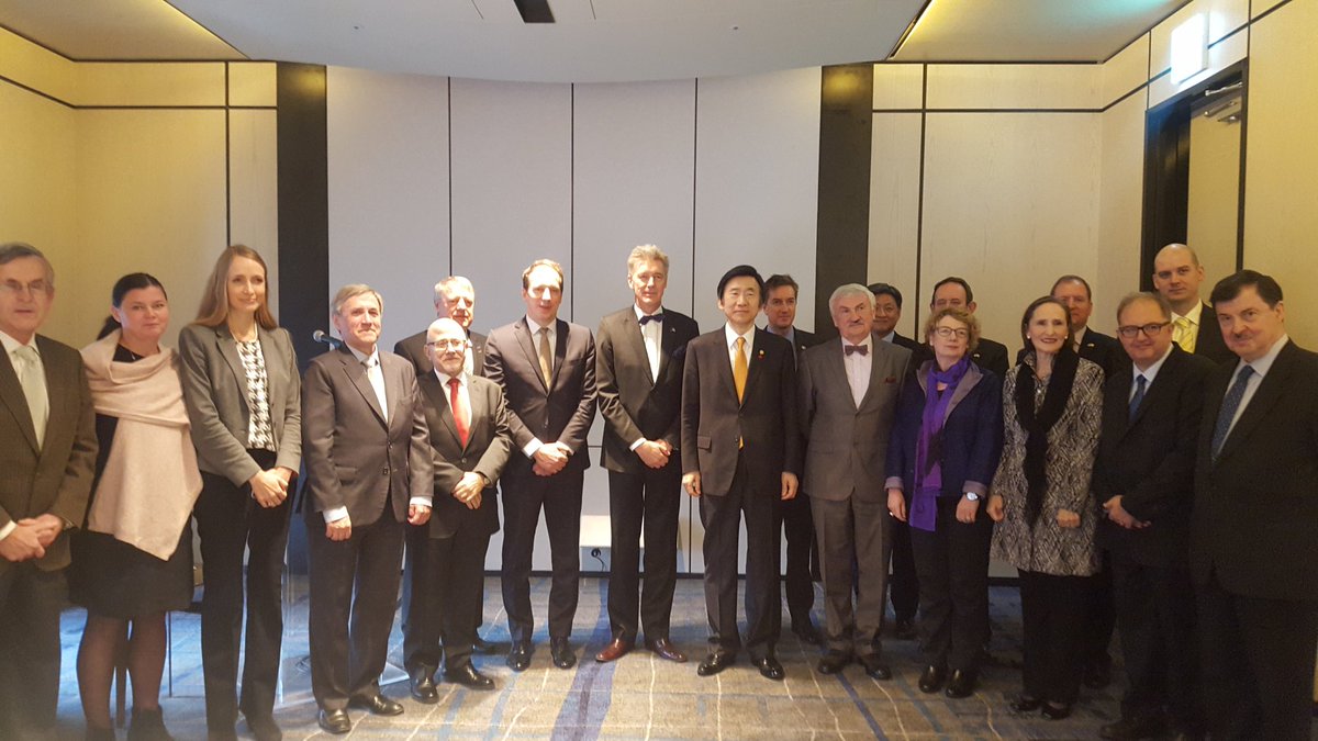 EU HoMs in Seoul meeting with Foreign Minister Yun, Korea-EU relations in excellent shape! #EUinKorea