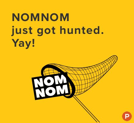 We are featured on <a href="/ProductHunt/">Product Hunt 😸</a> 🔥 🚀🎉 Big thanks to <a href="/hnshah/">Hiten Shah</a> 👍🏻 producthunt.com/posts/nomnom-2